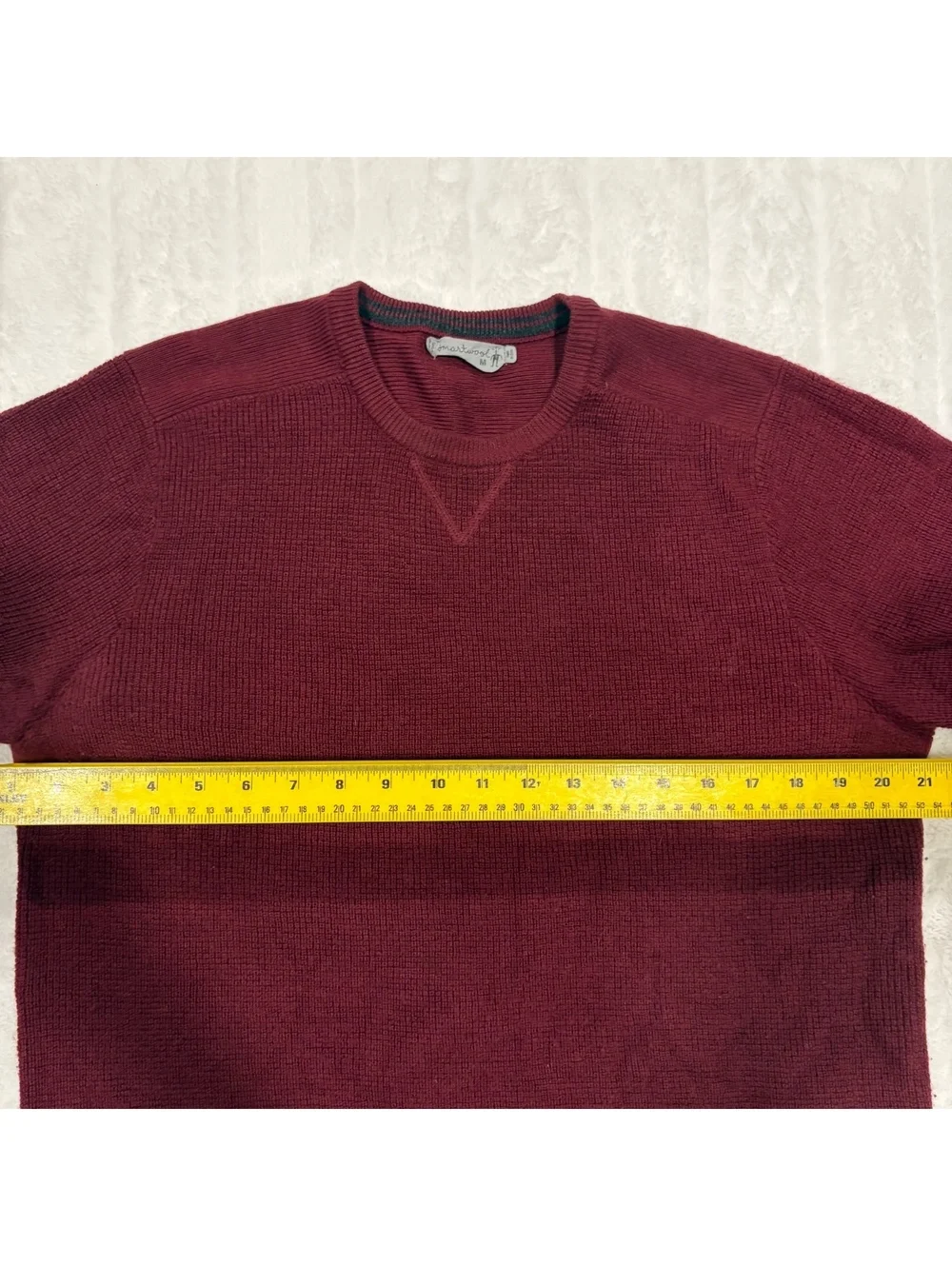 Smartwool Maroon Wool Sweater Men's Medium Warm Cozy Merino Knitwear